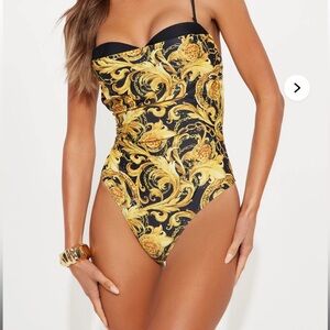 Rori Baroque Cowl Neck Bra Cup 1 Piece